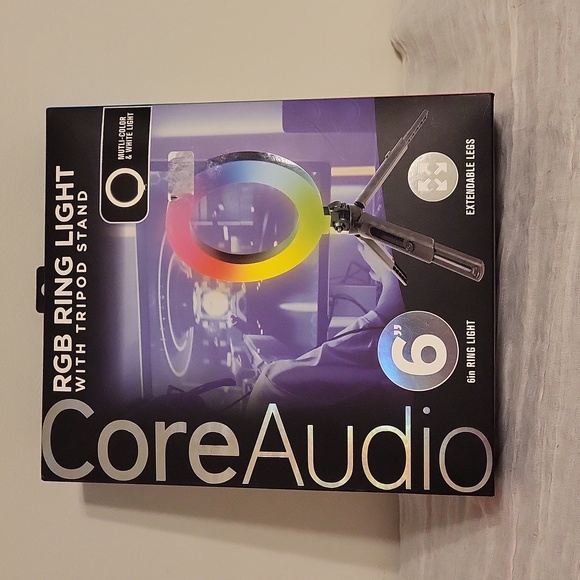 Core audio Other - NWT Core Audio RGB ring light with tripod stand